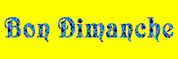 Bon dimanche
